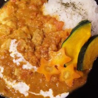 ３０分！」本格！チキントマト煮込みカレー♪